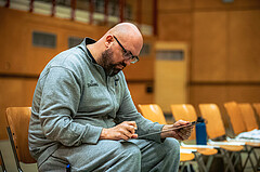 Basketball, Basketball Zweite Liga 2022/23, Playdown Spiel 5, Vienna United, Future Team Steiermark, Dimitris Sarikas (Head Coach)