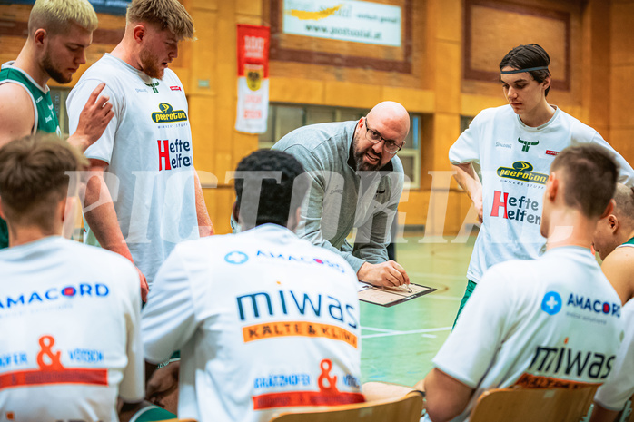 Basketball, Basketball Zweite Liga 2022/23, Playdown Spiel 5, Vienna United, Future Team Steiermark, Dimitris Sarikas (Head Coach)