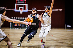 Basketball, Basketball Zweite Liga 2023/24, Grunddurchgang 17.Runde, Basket Flames, Union Deutsch Wagram Alligators, Josip Valentic (55)