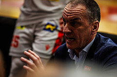 Basketball, win2day Basketball Superliga 2023/24, Grunddurchgang 21.Runde, Traiskirchen Lions, Flyers Wels, Radomir Mijanovic (Head Coach)