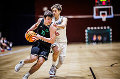 Basketball, Basketball Zweite Liga 2023/24, Grunddurchgang 17.Runde, Basket Flames, Union Deutsch Wagram Alligators, Daniel Schuch (10)