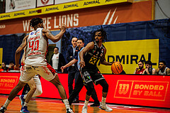 Basketball, win2day Basketball Superliga 2023/24, Grunddurchgang 21.Runde, Traiskirchen Lions, Flyers Wels, Terell Allen (2)