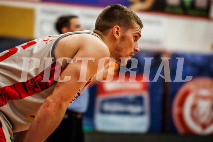 Basketball, win2day Basketball Superliga 2023/24, Grunddurchgang 21.Runde, Traiskirchen Lions, Flyers Wels, Edgars Lasenbergs (25)