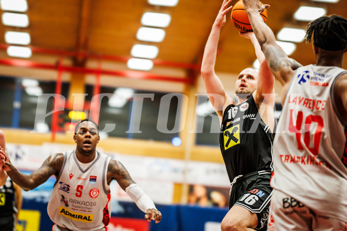 Basketball, win2day Basketball Superliga 2023/24, Grunddurchgang 21.Runde, Traiskirchen Lions, Flyers Wels, Renato Poljak (16)