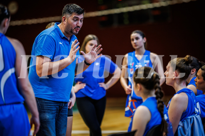Basketball, Win2Day Basketball Damen Superliga 2023/24, Grunddurchgang 12.Runde, Basket Flames, DBB LZ OÖ, Damir Kuranovic (Head Coach)