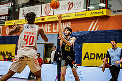 Basketball, win2day Basketball Superliga 2023/24, Grunddurchgang 21.Runde, Traiskirchen Lions, Flyers Wels, Elvir Jakupovic (21)