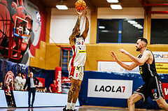 Basketball, win2day Basketball Superliga 2023/24, Grunddurchgang 21.Runde, Traiskirchen Lions, Flyers Wels, Manuel Patterson Jr (1)