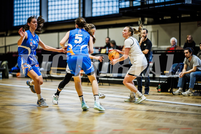 Basketball, Win2Day Basketball Damen Superliga 2023/24, Grunddurchgang 12.Runde, Basket Flames, DBB LZ OÖ, Stella Popp (4)