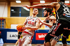 Basketball, win2day Basketball Superliga 2023/24, Grunddurchgang 21.Runde, Traiskirchen Lions, Flyers Wels, Edgars Lasenbergs (25)