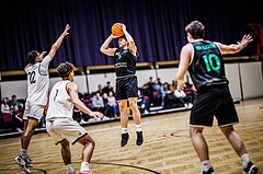 Basketball, Basketball Zweite Liga 2023/24, Grunddurchgang 17.Runde, Basket Flames, Union Deutsch Wagram Alligators, Ognjen Drljaca (6)