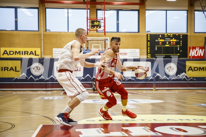 Basketball, Admiral Basketball Superliga 2019/20, Grunddurchgang 2.Runde, Traiskirchen Lions, BC Vienna, Stjepan Stazic (7)