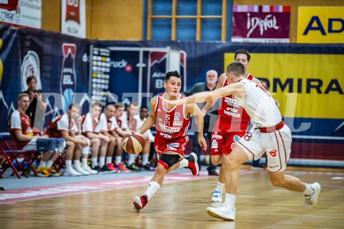 Basketball, Admiral Basketball Superliga 2019/20, Grunddurchgang 2.Runde, Traiskirchen Lions, BC Vienna, Mustafa Hassan Zadeh (5)