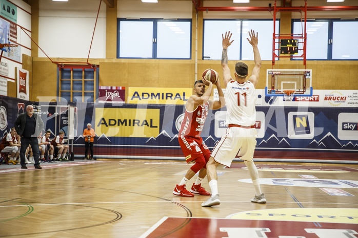 Basketball, Admiral Basketball Superliga 2019/20, Grunddurchgang 2.Runde, Traiskirchen Lions, BC Vienna, Stjepan Stazic (7)