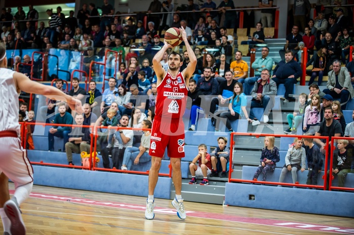 Basketball, Admiral Basketball Superliga 2019/20, Grunddurchgang 2.Runde, Traiskirchen Lions, BC Vienna, Anton Shoutvin (10)