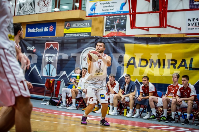 Basketball, Admiral Basketball Superliga 2019/20, Grunddurchgang 2.Runde, Traiskirchen Lions, BC Vienna, Matija Radanovic (15)