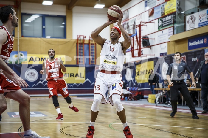 Basketball, Admiral Basketball Superliga 2019/20, Grunddurchgang 2.Runde, Traiskirchen Lions, BC Vienna, Shawn L. Ray (6)