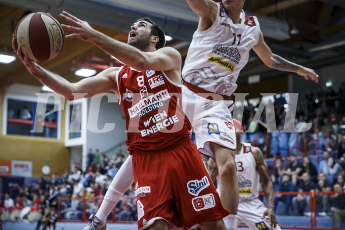 Basketball, Admiral Basketball Superliga 2019/20, Grunddurchgang 2.Runde, Traiskirchen Lions, BC Vienna, Martin Maximilian Trmal (8)