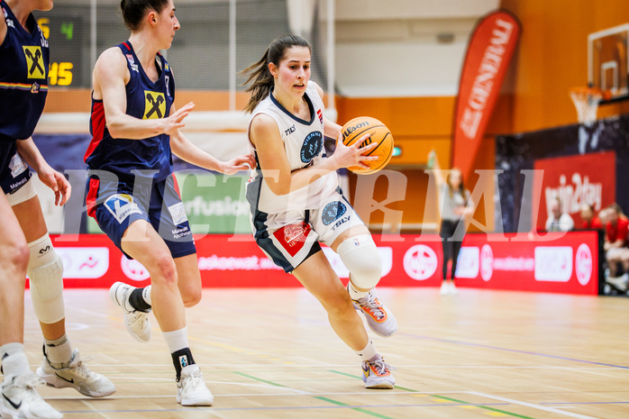 Basketball, Win2Day Basketball Damen Superliga 2023/24, Grunddurchgang 14.Runde, Vienna Timberwolves, SKN St. Pölten, Aleksandra Novakovic (8)