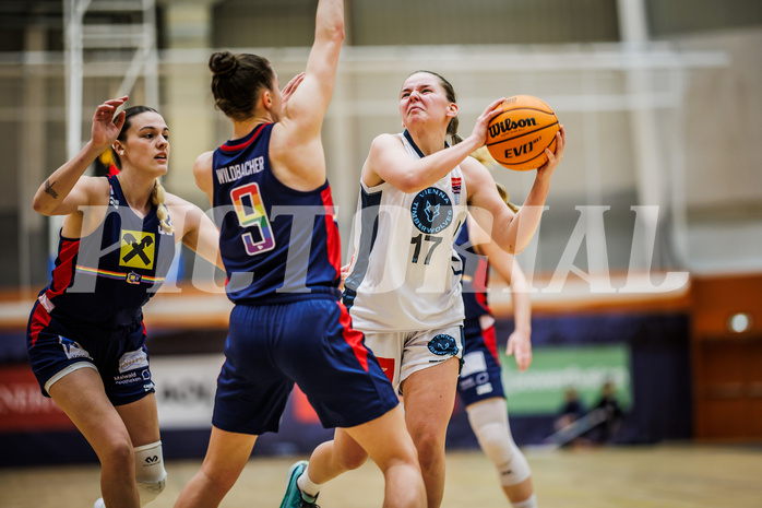 Basketball, Win2Day Basketball Damen Superliga 2023/24, Grunddurchgang 14.Runde, Vienna Timberwolves, SKN St. Pölten, Antonia Dumancic (17)