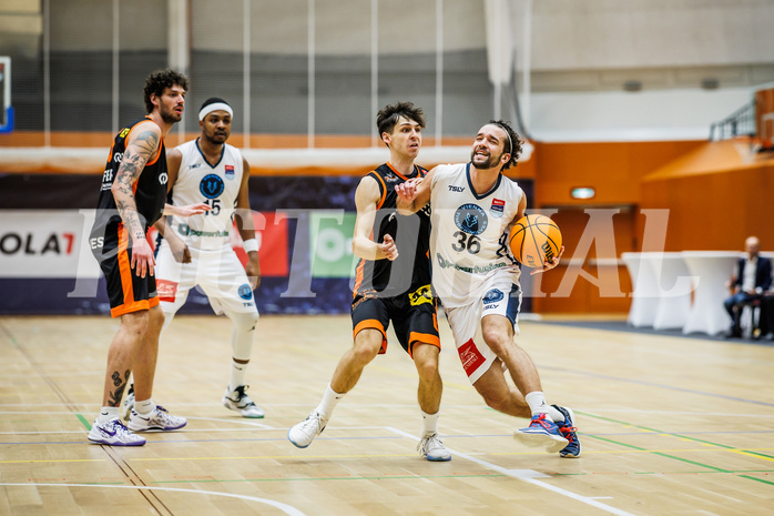 Basketball, Win2Day Superliga 2023/24, 1. Qualifikationsrunde, Vienna Timberwolves, Fürstenfeld Panthers, Oscar Schmit (36)