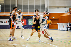 Basketball, Win2Day Superliga 2023/24, 1. Qualifikationsrunde, Vienna Timberwolves, Fürstenfeld Panthers, Oscar Schmit (36)