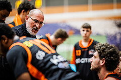 Basketball, Win2Day Superliga 2023/24, 1. Qualifikationsrunde, Vienna Timberwolves, Fürstenfeld Panthers, Flavio Priulla (Head Coach)