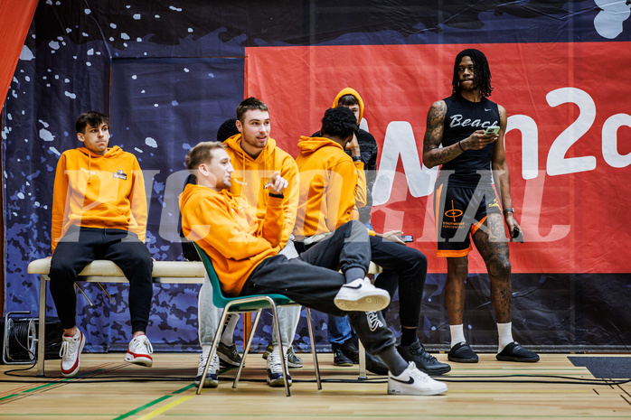 Basketball, Win2Day Superliga 2023/24, 1. Qualifikationsrunde, Vienna Timberwolves, Fürstenfeld Panthers, Team Fürstenfeld Panthers
