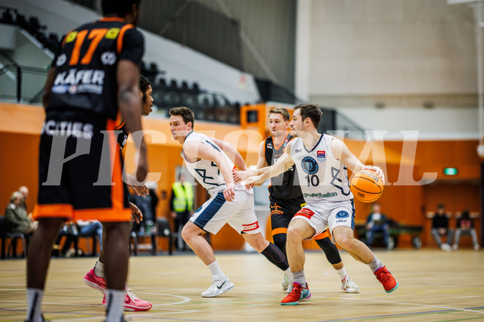 Basketball, Win2Day Superliga 2023/24, 1. Qualifikationsrunde, Vienna Timberwolves, Fürstenfeld Panthers, Jakob Szkutta (10)