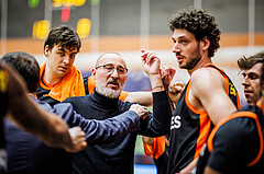 Basketball, Win2Day Superliga 2023/24, 1. Qualifikationsrunde, Vienna Timberwolves, Fürstenfeld Panthers, Flavio Priulla (Head Coach)