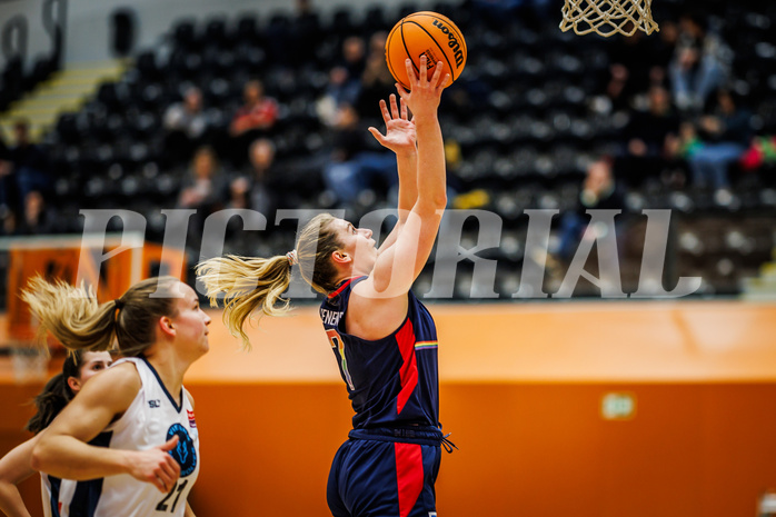 Basketball, Win2Day Basketball Damen Superliga 2023/24, Grunddurchgang 14.Runde, Vienna Timberwolves, SKN St. Pölten, Bettina Kunz (71)