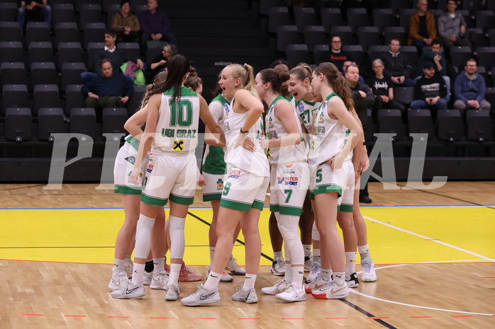 02.03.2024, Graz, Raiffeisen Sportpark, Basketball Damen Superliga 2023/24, Grunddurchgang 14.Runde, UBI Holding Graz - Basket Flames Women ,  