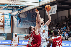Basketball, Basketball Superliga 2023/24, Qualifikationsrunde 1., Oberwart Gunners, BC Vienna, Jozo Rados (3), Daniel Koeppel (14), Demarkus Stuckey Jr. (42)