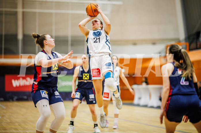 Basketball, Win2Day Basketball Damen Superliga 2023/24, Grunddurchgang 14.Runde, Vienna Timberwolves, SKN St. Pölten, Petra Pammer (21)