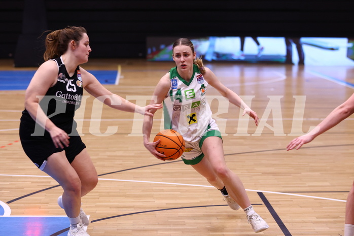 02.03.2024, Graz, Raiffeisen Sportpark, Basketball Damen Superliga 2023/24, Grunddurchgang 14.Runde, UBI Holding Graz - Basket Flames Women ,  