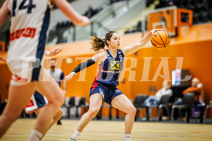 Basketball, Win2Day Basketball Damen Superliga 2023/24, Grunddurchgang 14.Runde, Vienna Timberwolves, SKN St. Pölten, Anna Kolyandrova (2)