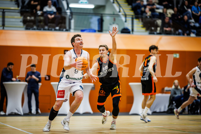 Basketball, Win2Day Superliga 2023/24, 1. Qualifikationsrunde, Vienna Timberwolves, Fürstenfeld Panthers, Philipp D'Angelo (9)