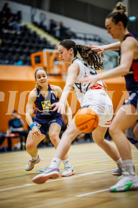 Basketball, Win2Day Basketball Damen Superliga 2023/24, Grunddurchgang 14.Runde, Vienna Timberwolves, SKN St. Pölten, Johanna Mölls (4)