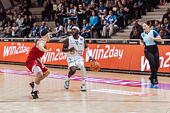 Basketball, Basketball Superliga 2023/24, Qualifikationsrunde 1., Oberwart Gunners, BC Vienna, Mustafa Hassan Zadeh (1), Munis Tutu (10)