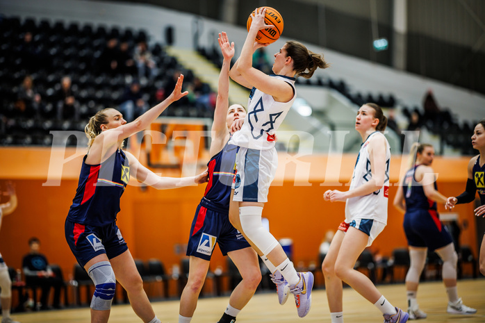 Basketball, Win2Day Basketball Damen Superliga 2023/24, Grunddurchgang 14.Runde, Vienna Timberwolves, SKN St. Pölten, Aleksandra Novakovic (8)