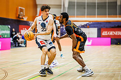 Basketball, Win2Day Superliga 2023/24, 1. Qualifikationsrunde, Vienna Timberwolves, Fürstenfeld Panthers, Daniele Kuchar (22)