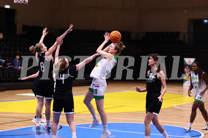 02.03.2024, Graz, Raiffeisen Sportpark, Basketball Damen Superliga 2023/24, Grunddurchgang 14.Runde, UBI Holding Graz - Basket Flames Women ,  