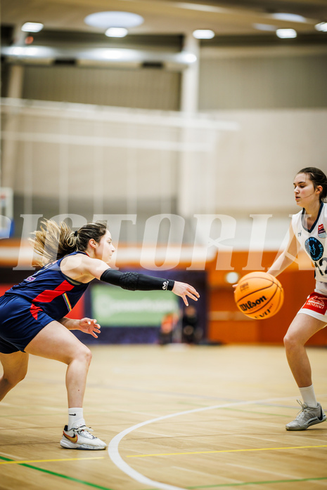Basketball, Win2Day Basketball Damen Superliga 2023/24, Grunddurchgang 14.Runde, Vienna Timberwolves, SKN St. Pölten, Anna Kolyandrova (2)