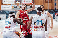 Basketball, Basketball Superliga 2023/24, Qualifikationsrunde 1., Oberwart Gunners, BC Vienna, Daniel Koeppel (14), Jozo Rados (3), Munis Tutu (10), Bogic Vujosevic (5)