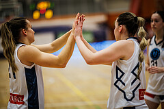 Basketball, Win2Day Basketball Damen Superliga 2023/24, Grunddurchgang 14.Runde, Vienna Timberwolves, SKN St. Pölten, Petra Pammer (21), Antonia Dumancic (17)
