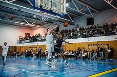 Basketball, Basketball Zweite Liga 2024/25, Grunddurchgang 13.Runde, UDW Alligators, Vienna Timberwolves, Matej Drgon (12), Armin Karian (7)