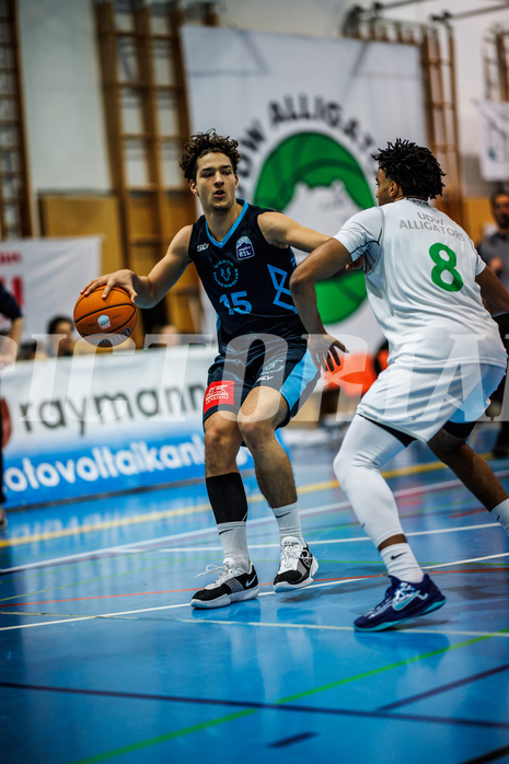 Basketball, Basketball Zweite Liga 2024/25, Grunddurchgang 13.Runde, UDW Alligators, Vienna Timberwolves, Corneluis Stubenvoll (15)