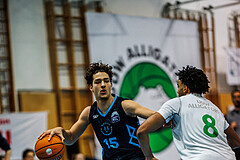 Basketball, Basketball Zweite Liga 2024/25, Grunddurchgang 13.Runde, UDW Alligators, Vienna Timberwolves, Corneluis Stubenvoll (15)