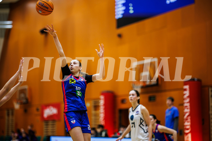 Basketball, Win2Day Basketball Damen Superliga 2024/25, Grunddurchgang 10.Runde, Vienna Timberwolves, UBSC DBBC Graz, Christina Köppel (28)
