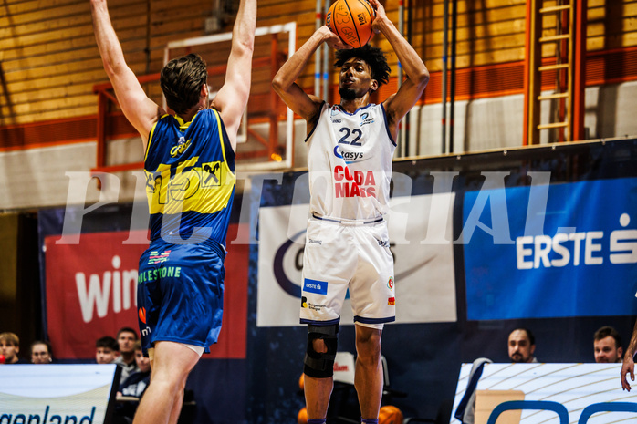 Basketball, win2day Basketball Superliga 2024/25, Grunddurchgang Runde 13, BBC Nord Dragonz, UBSC Graz, Jalen Green (22)