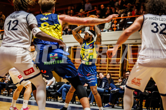 Basketball, win2day Basketball Superliga 2024/25, Grunddurchgang Runde 13, BBC Nord Dragonz, UBSC Graz, Gregory Johnson (5)